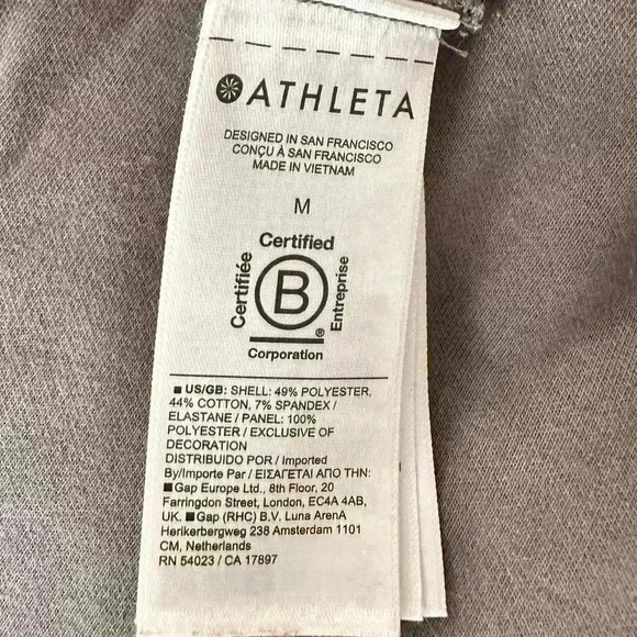 ATHLETA WOMENS GREEN TRIUMPH HYBRID WIDE LEG CROP MEDIUM - Picture 8 of 8